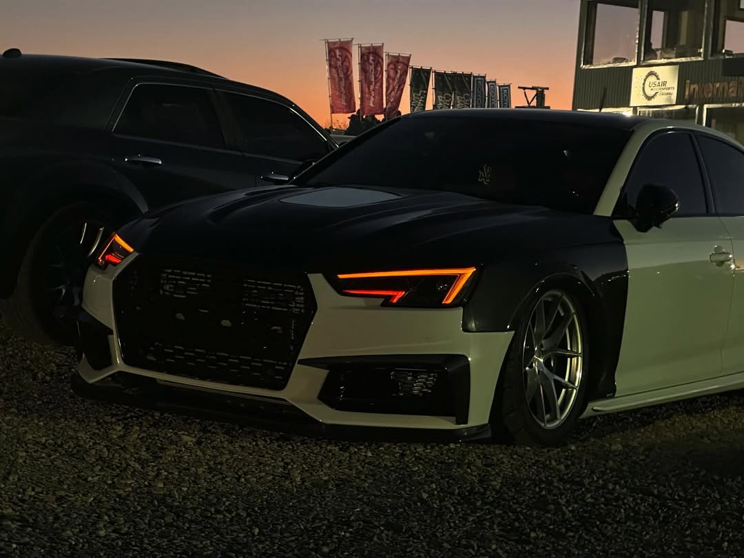Audi S4 A4 B9 2017 2018 2019 & S4 A4 B9.5 2020 2021 2022 2023 2024 With Aftermarket Parts - Front Fenders Pre-preg Carbon Fiber from Karbel Carbon