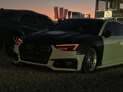 Audi S4 A4 B9 2017 2018 2019 & S4 A4 B9.5 2020 2021 2022 2023 2024 With Aftermarket Parts - Front Fenders Pre-preg Carbon Fiber from Karbel Carbon