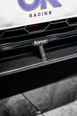 Audi S4 A4 S-line (with s-line bumper, does not fit base model) B9.5 2020 2021 2022 2023 2024 with Aftermarket Parts - Front Lip Pre-preg Carbon Fiber from Karbel Carbon