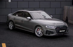 Audi S4 A4 S-line (with s-line bumper, does not fit base model) B9.5 2020 2021 2022 2023 2024 with Aftermarket Parts - V3 Front Lip Pre-preg Carbon Fiber from Karbel Carbon