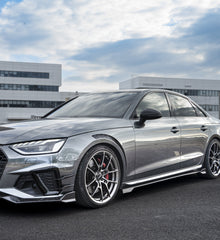 Audi S4 A4 B9 / B9.5 2017 2018 2019 2020 2021 2022 2023 2024 with Aftermarket Parts - V2 Side Skirts Pre-preg Carbon Fiber from Karbel Carbon