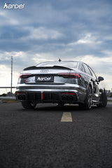 Audi S4 B9.5 2020 2021 2022 2023 2024 with Aftermarket Parts - V3 Rear Diffuser & Canards Pre-preg Carbon Fiber from Karbel Carbon