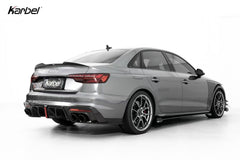 Audi S4 A4 B9 / B9.5 2017 2018 2019 2020 2021 2022 2023 2024 with Aftermarket Parts - V2 Side Skirts Pre-preg Carbon Fiber from Karbel Carbon