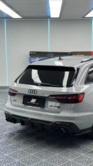 Audi S4 B9.5 2020-ON with Aftermarket Parts - Rear Diffuser & Canards V1 Style Pre-preg Carbon Fiber from Karbel Carbon