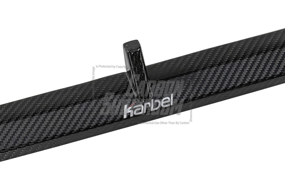 Audi S4 A4 S-line (with s-line bumper, does not fit base model) B9.5 2020 2021 2022 2023 2024 with Aftermarket Parts - V3 Front Lip Pre-preg Carbon Fiber from Karbel Carbon