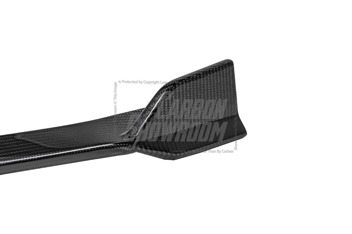 Audi S4 A4 S-line (with s-line bumper, does not fit base model) B9.5 2020 2021 2022 2023 2024 with Aftermarket Parts - V3 Front Lip Pre-preg Carbon Fiber from Karbel Carbon