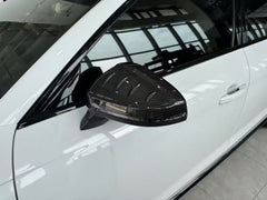 Audi RS5 S5 A5 (equiped with blind assist/without blind assist) B9 / B9.5 2017-ON & RS4 S4 A4 (equiped with blind assist/without blind assist) B9 / B9.5 2017-ON With Aftermarket Parts - Mirror Covers Pre-preg Carbon Fiber from Karbel Carbon