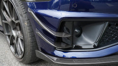 Audi S4 A4 S-line (with s-line bumper, does not fit base model) B9 2017-2018 with Aftermarket Parts - Front Canards Pre-preg Carbon Fiber from Karbel Carbon
