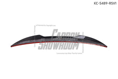 Karbel Carbon Rear Spoiler Ver.1 for Audi S4 & A4 S Line 2017-ON B9 B9.5 Sedan Carbon Fiber