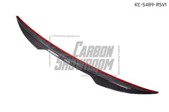 Karbel Carbon Rear Spoiler Ver.1 for Audi S4 & A4 S Line 2017-ON B9 B9.5 Sedan Carbon Fiber