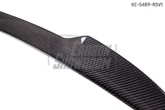 Karbel Carbon Rear Spoiler Ver.1 for Audi S4 & A4 S Line 2017-ON B9 B9.5 Sedan Carbon Fiber