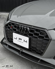 Audi S5 A5 (with s-line bumper, does not base model) B9.5 2020 2021 2022 2023 2024 with Aftermarket Parts - V2 Style Front Lip Pre-preg Carbon Fiber from Karbel Carbon