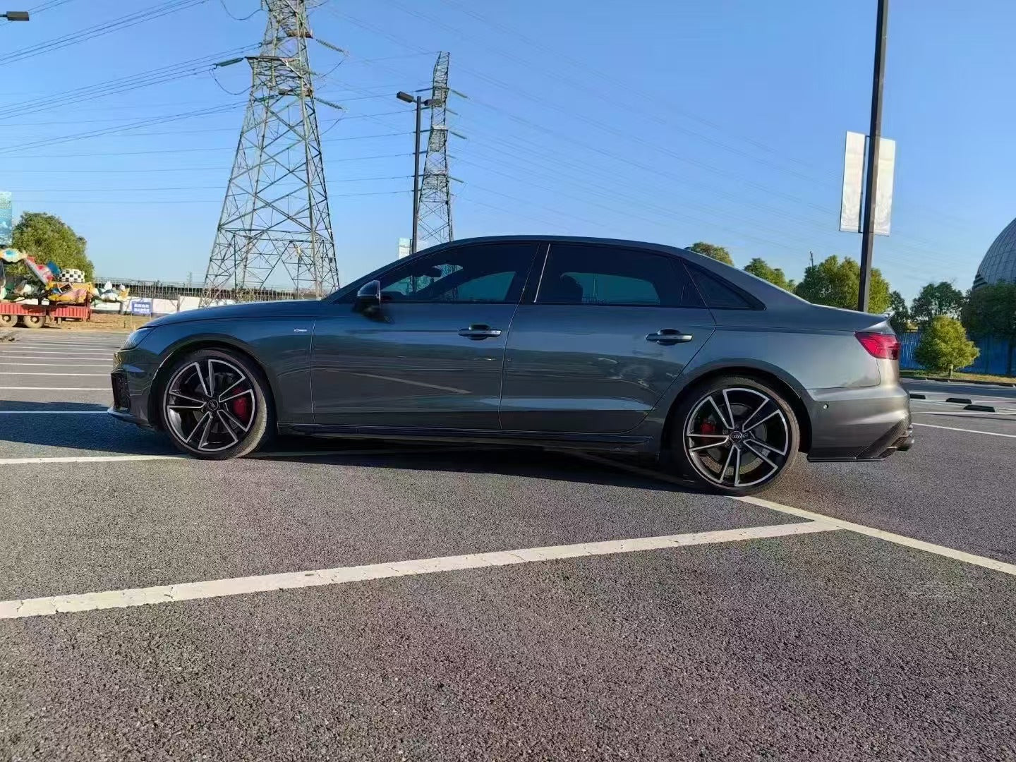 Audi S4 B9.5 2020-ON with Aftermarket Parts - Rear Diffuser & Canards V1 Style Pre-preg Carbon Fiber from Karbel Carbon