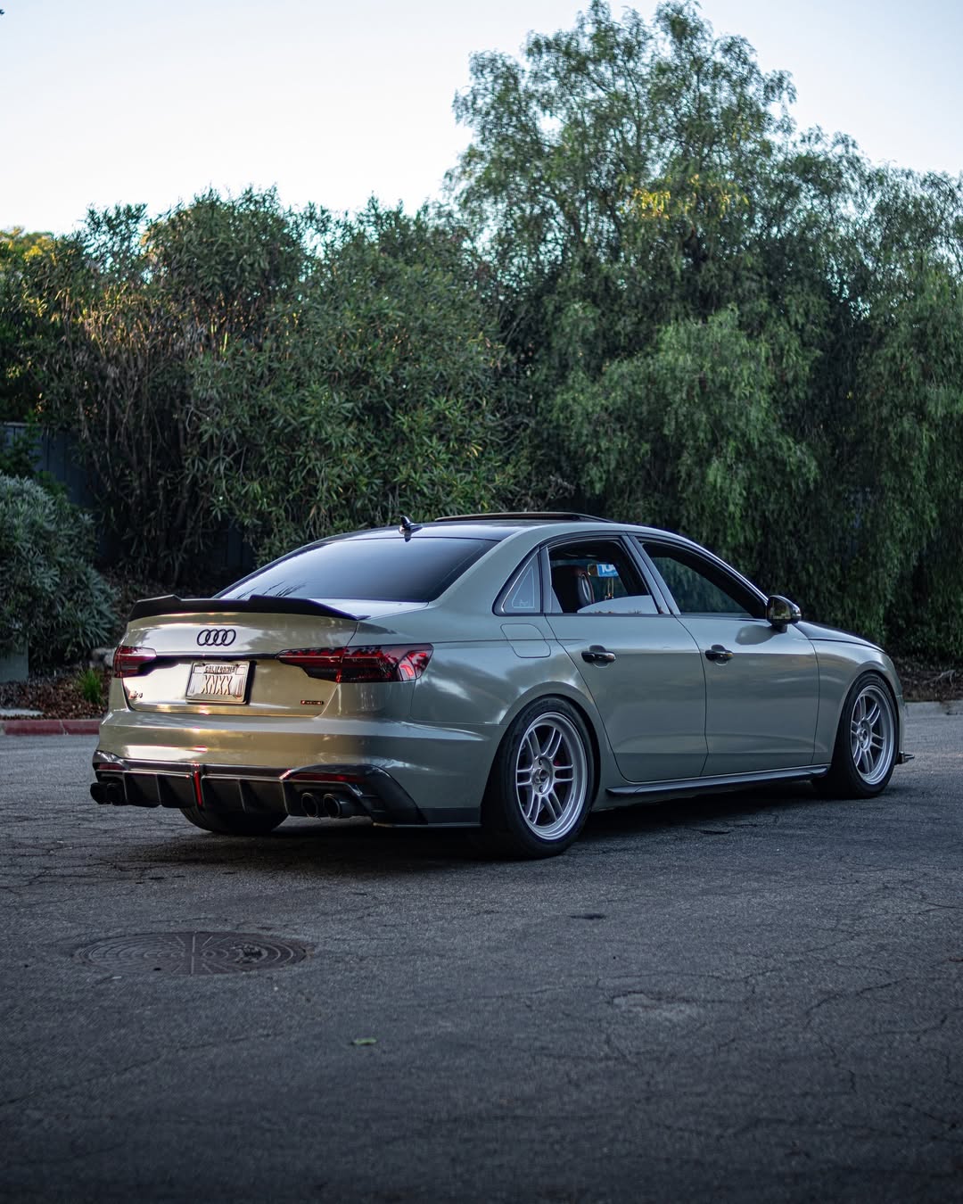 Audi S4 A4 B9 / B9.5 2017 2018 2019 2020 2021 2022 2023 2024 with Aftermarket Parts - Rear Spoiler Pre-preg Carbon Fiber from Karbel Carbon