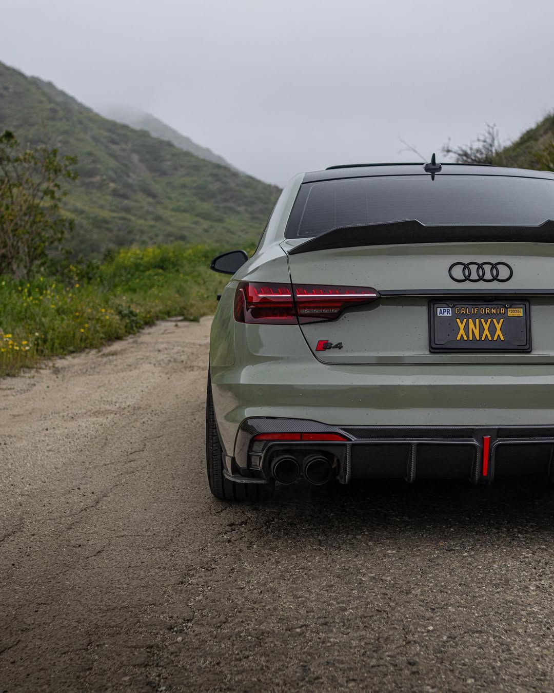 Audi S4 A4 B9 / B9.5 2017 2018 2019 2020 2021 2022 2023 2024 with Aftermarket Parts - Rear Spoiler Pre-preg Carbon Fiber from Karbel Carbon