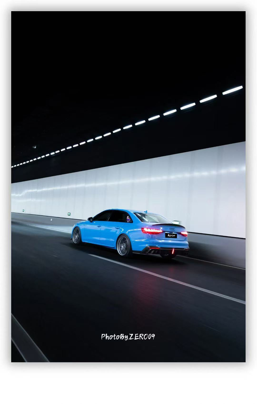 Audi S4 A4 B9 / B9.5 2017 2018 2019 2020 2021 2022 2023 2024 with Aftermarket Parts - Rear Spoiler Pre-preg Carbon Fiber from Karbel Carbon