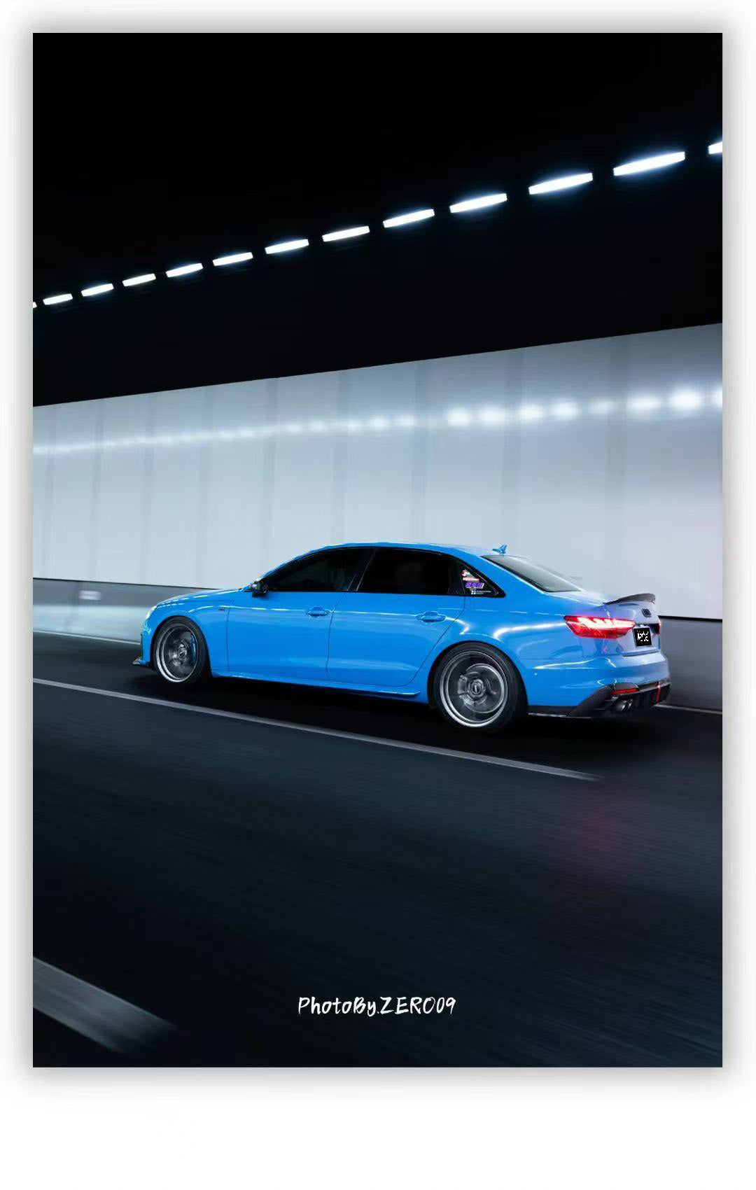Audi S4 A4 B9 / B9.5 2017 2018 2019 2020 2021 2022 2023 2024 with Aftermarket Parts - Rear Spoiler Pre-preg Carbon Fiber from Karbel Carbon