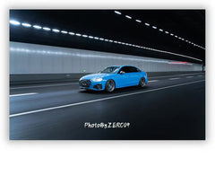 Audi S4 A4 S-line (with s-line bumper, does not fit base model) B9.5 2020-ON with Aftermarket Parts - Front Lip Pre-preg Carbon Fiber from Karbel Carbon