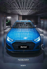 Audi S4 A4 S-line (with s-line bumper, does not fit base model) B9.5 2020-ON with Aftermarket Parts - Front Lip Pre-preg Carbon Fiber from Karbel Carbon