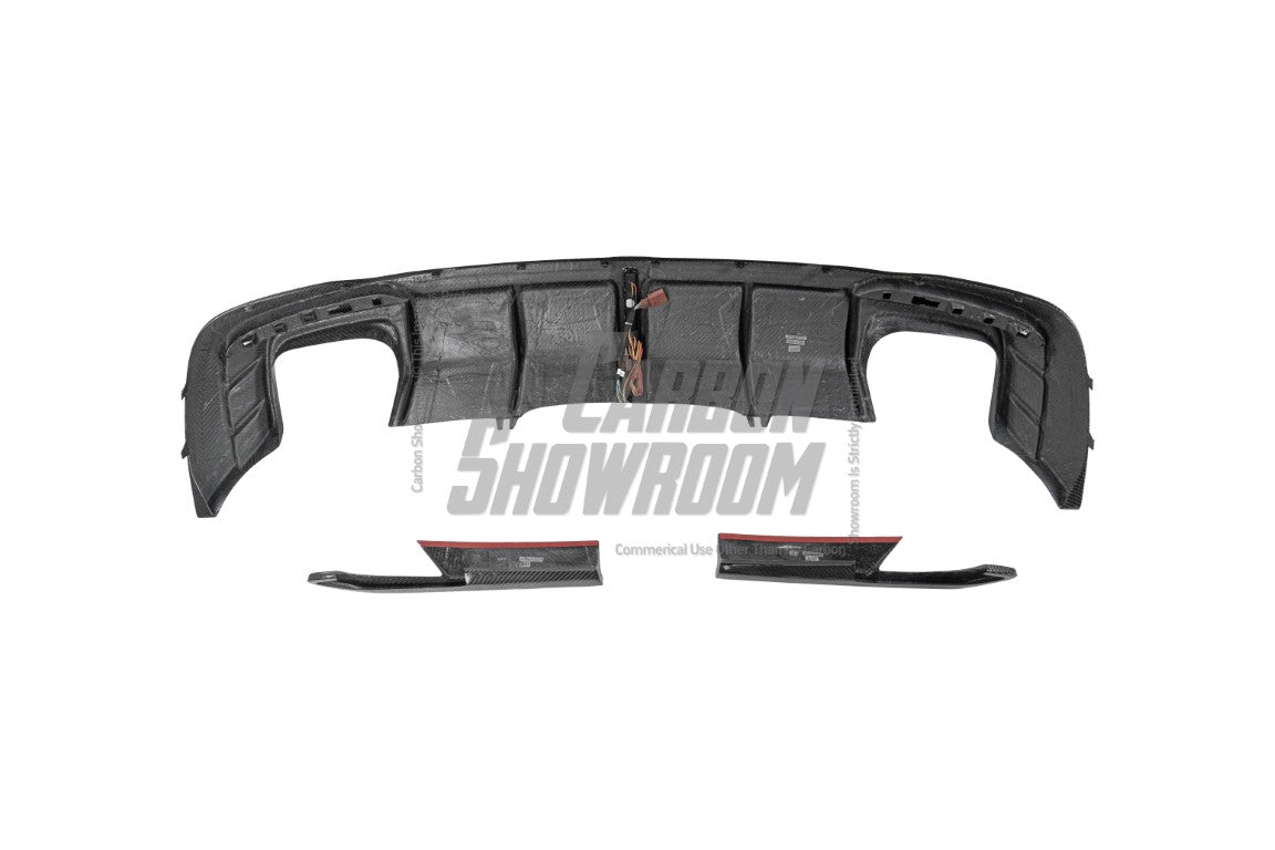 Audi S4 B9.5 2020-ON with Aftermarket Parts - Rear Diffuser & Canards V1 Style Pre-preg Carbon Fiber from Karbel Carbon