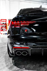 Audi S4 B9.5 2020-ON with Aftermarket Parts - Rear Diffuser & Canards V1 Style Pre-preg Carbon Fiber from Karbel Carbon