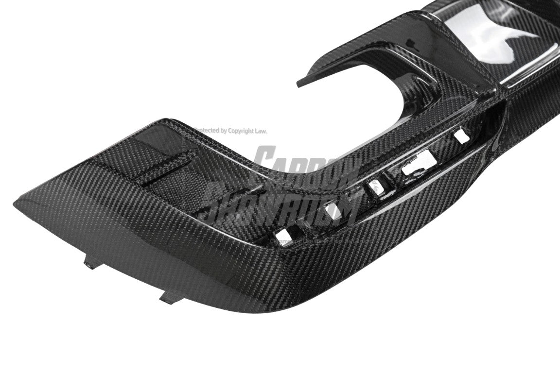 Audi S4 B9.5 2020-ON with Aftermarket Parts - Rear Diffuser & Canards V1 Style Pre-preg Carbon Fiber from Karbel Carbon