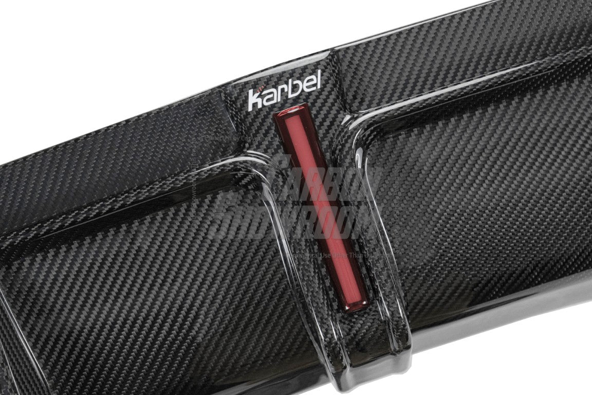 Audi S4 B9.5 2020-ON with Aftermarket Parts - Rear Diffuser & Canards V1 Style Pre-preg Carbon Fiber from Karbel Carbon