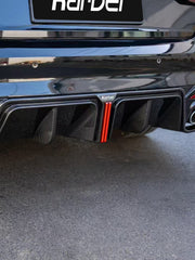 Audi S4 B9.5 2020 2021 2022 2023 2024 with Aftermarket Parts - V3 Rear Diffuser & Canards Pre-preg Carbon Fiber from Karbel Carbon