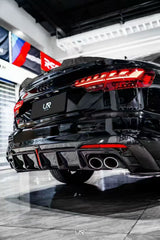 Audi S4 A4 B9 / B9.5 2017 2018 2019 2020 2021 2022 2023 2024 with Aftermarket Parts - Rear Spoiler Pre-preg Carbon Fiber/FRP from Karbel Carbon