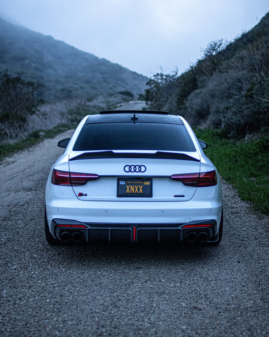 Audi S4 B9.5 2020-ON with Aftermarket Parts - Rear Diffuser & Canards V1 Style Pre-preg Carbon Fiber from Karbel Carbon