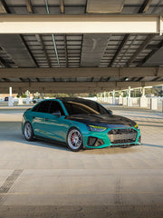Audi S4 A4 S-line (with s-line bumper, does not fit base model) B9.5 2020-ON with Aftermarket Parts - Front Lip Pre-preg Carbon Fiber from Karbel Carbon