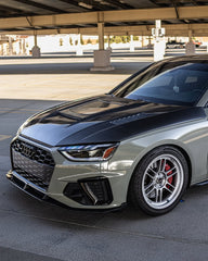 Audi S4 A4 S-line (with s-line bumper, does not fit base model) B9.5 2020-ON with Aftermarket Parts - Front Lip Pre-preg Carbon Fiber from Karbel Carbon
