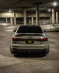 Audi S4 B9.5 2020-ON with Aftermarket Parts - Rear Diffuser & Canards V1 Style Pre-preg Carbon Fiber from Karbel Carbon
