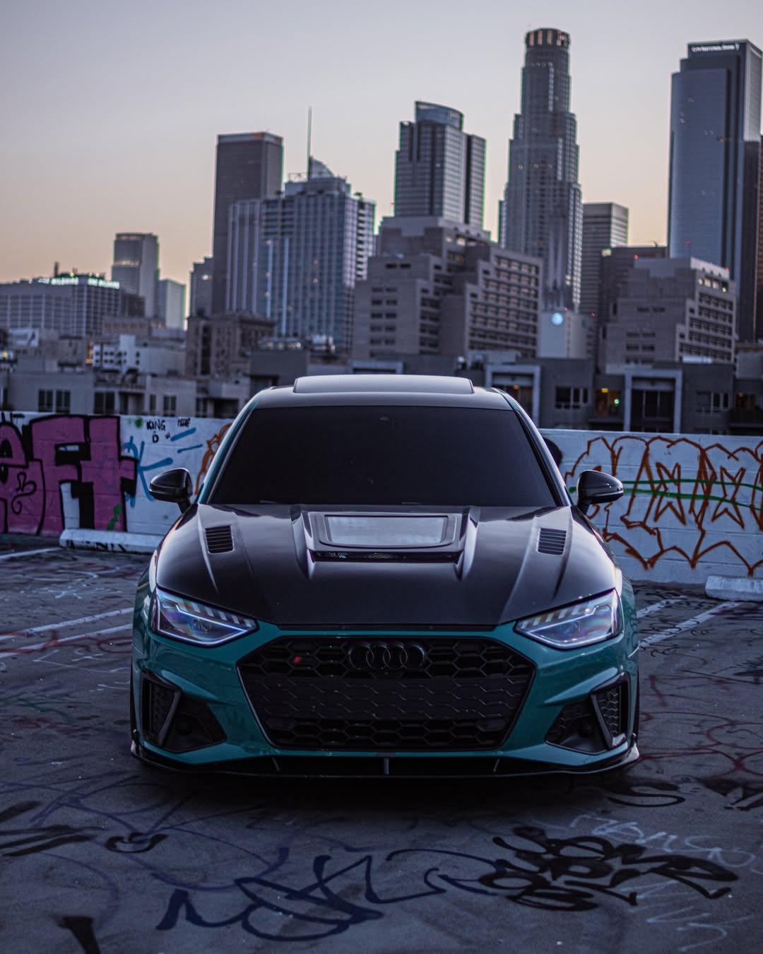 Audi S4 A4 S-line (with s-line bumper, does not fit base model) B9.5 2020-ON with Aftermarket Parts - Front Lip Pre-preg Carbon Fiber from Karbel Carbon