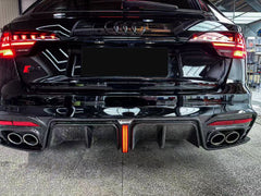 Audi S4 B9.5 2020 2021 2022 2023 2024 with Aftermarket Parts - V3 Rear Diffuser & Canards Pre-preg Carbon Fiber from Karbel Carbon