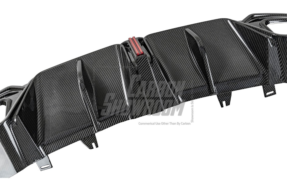 Audi S4 B9.5 2020 2021 2022 2023 2024 with Aftermarket Parts - V3 Rear Diffuser & Canards Pre-preg Carbon Fiber from Karbel Carbon