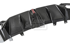 Audi S4 B9.5 2020 2021 2022 2023 2024 with Aftermarket Parts - V3 Rear Diffuser & Canards Pre-preg Carbon Fiber from Karbel Carbon