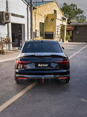 Audi S4 A4 B9 / B9.5 2017 2018 2019 2020 2021 2022 2023 2024 with Aftermarket Parts - Rear Spoiler Pre-preg Carbon Fiber from Karbel Carbon