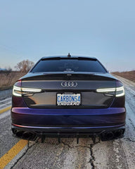Audi S4 A4 B9 / B9.5  2017 2018 2019 2020 2021 2022 2023 2024 with Aftermarket Parts - Rear Trunk Lid Pre-preg Double-sided Carbon Fiber from Karbel Carbon