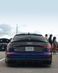 Audi S4 A4 B9 / B9.5 2017 2018 2019 2020 2021 2022 2023 2024 with Aftermarket Parts - Rear Trunk Lid Pre-preg Double-sided Carbon Fiber from Karbel Carbon