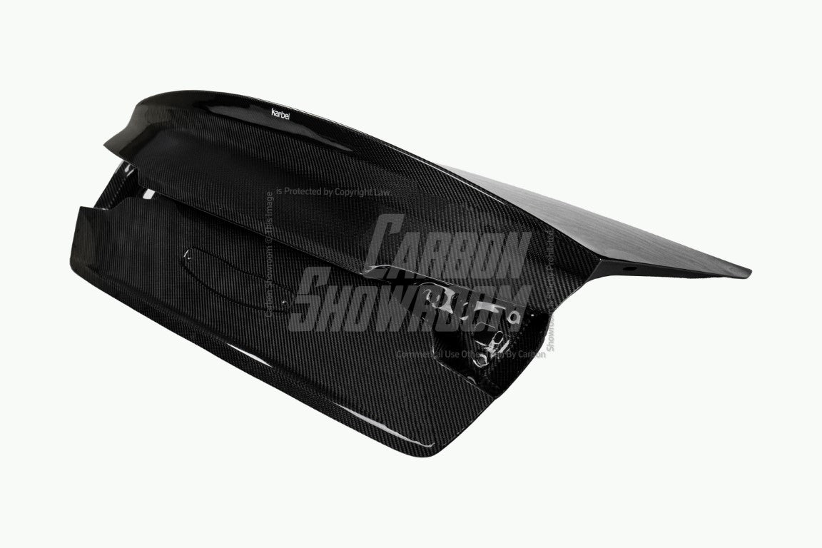 Audi S4 A4 B9 / B9.5  2017 2018 2019 2020 2021 2022 2023 2024 with Aftermarket Parts - Rear Trunk Lid Pre-preg Double-sided Carbon Fiber from Karbel Carbon