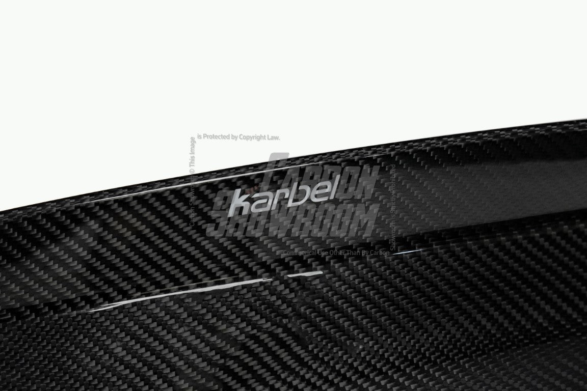 Audi S4 A4 B9 / B9.5  2017 2018 2019 2020 2021 2022 2023 2024 with Aftermarket Parts - Rear Trunk Lid Pre-preg Double-sided Carbon Fiber from Karbel Carbon