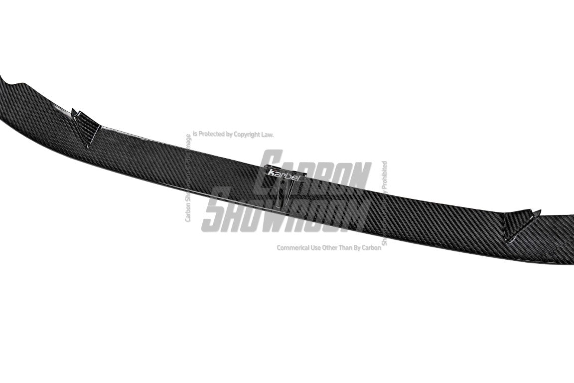 Audi S4 A4 S-line (with s-line bumper, does not fit base model) B9.5 2020-ON with Aftermarket Parts - Front Lip Pre-preg Carbon Fiber from Karbel Carbon