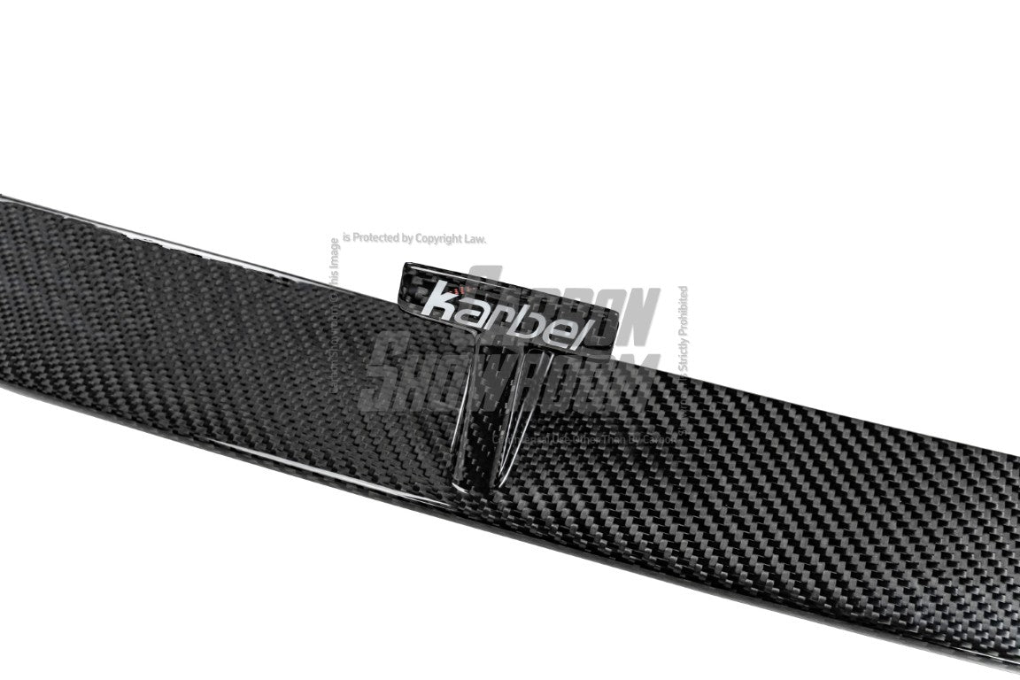 Audi S4 A4 S-line (with s-line bumper, does not fit base model) B9.5 2020-ON with Aftermarket Parts - Front Lip Pre-preg Carbon Fiber from Karbel Carbon