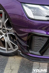 Audi S4 A4 S-line (with s-line bumper, does not fit base model) B9.5 2020-ON with Aftermarket Parts - Front Lip Pre-preg Carbon Fiber from Karbel Carbon