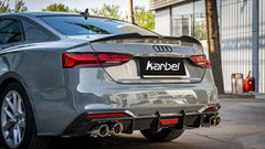 Audi S5 A5 (with S-bumper, does not base model) B9.5 2020 2021 2022 2023 2024 with Aftermarket Parts - Rear Diffuser Pre-preg Carbon Fiber from Karbel Carbon
