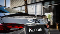 Audi RS5 S5 A5 B9 / B9.5 2017 2018 2019 2020 2021 2022 2023 2024 2025 with Aftermarket Parts - Rear Lip Spoiler Pre-preg Carbon Fiber from Karbel Carbon