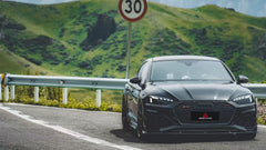 Audi RS5 B9.5 2020 2021 2022 2023 2024 2025 with Aftermarket Parts - AE Style Front Canards Carbon Fiber from ArmorExtend