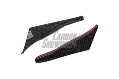 Audi S5 A5 (with s-line bumper, does not base model) B9.5 2020 2021 2022 2023 2024 With Aftermarket Parts - Compatible With OEM Upper Valences & Compatible With Karbel Upper Valences Style Front Canards Pre-preg Carbon Fiber from Karbel Carbon