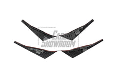 Audi S5 A5 (with s-line bumper, does not base model) B9.5 2020 2021 2022 2023 2024 With Aftermarket Parts - Compatible With OEM Upper Valences & Compatible With Karbel Upper Valences Style Front Canards Pre-preg Carbon Fiber from Karbel Carbon